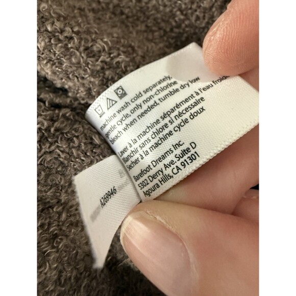 Barefoot Dreams 436 Womens L/XL Sweater Cardigan Top Knit Long Sleeve Open Brown - Picture 6 of 11